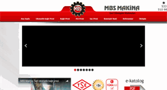 Desktop Screenshot of mbsmakina.com