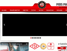 Tablet Screenshot of mbsmakina.com